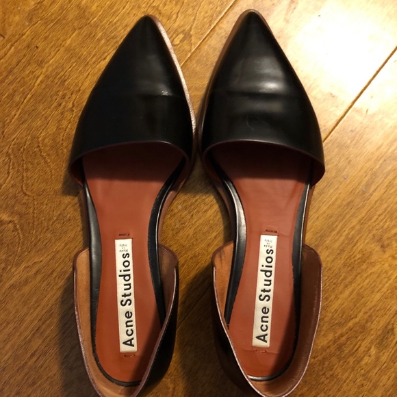 ACNE STUDIOS Leather D'Orsay Flats Size 39 EUC - Picture 16 of 16